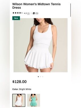 Wilson White Tennis Dress
